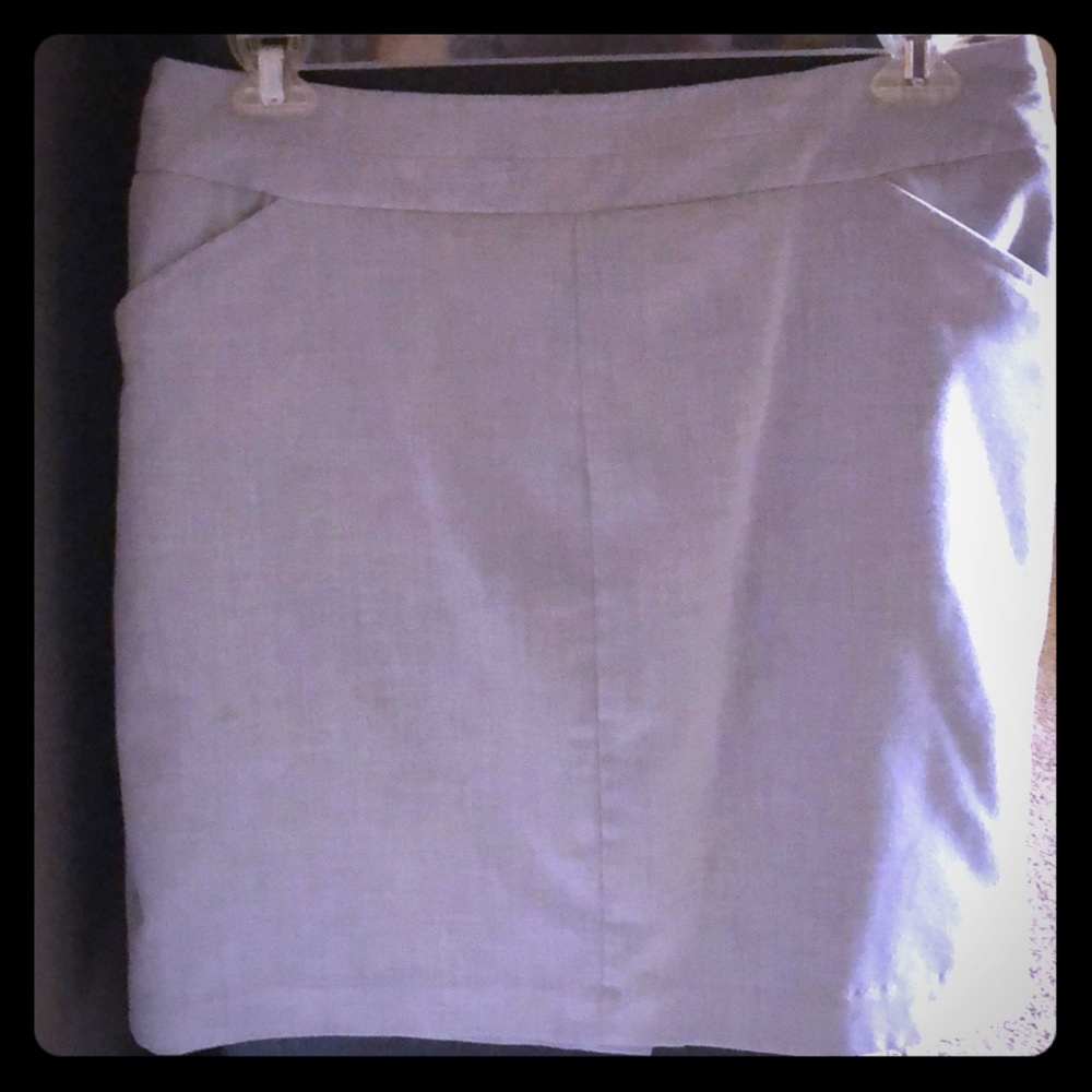Grey business skirt